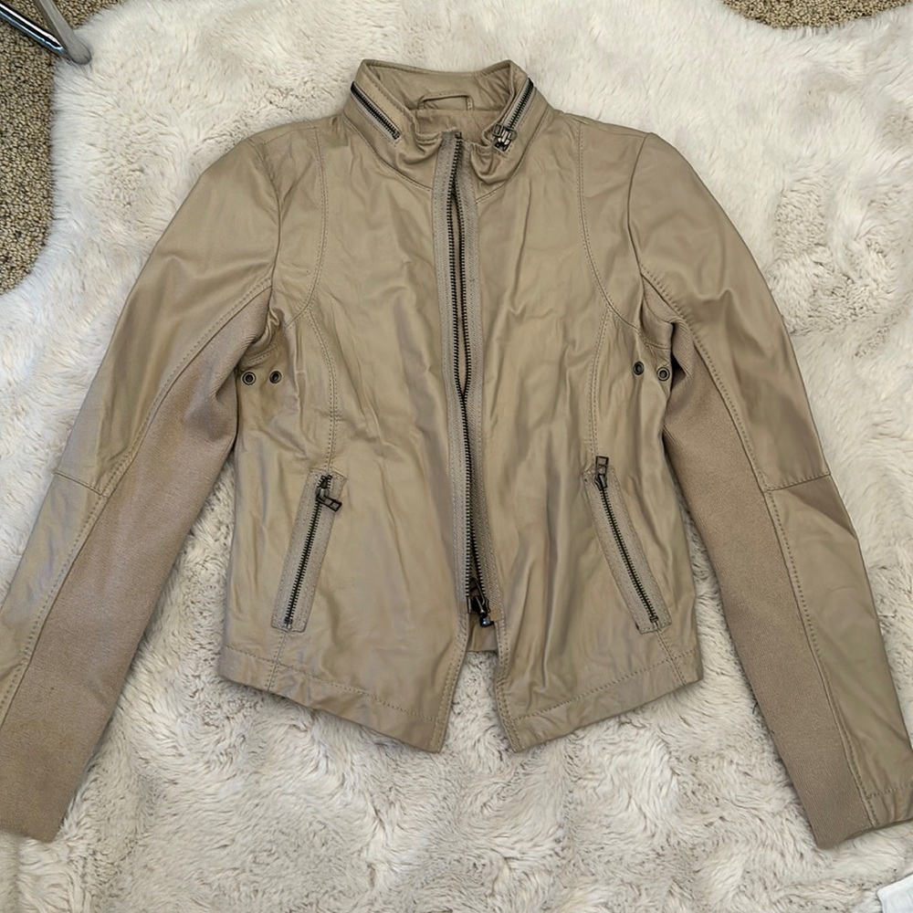 MOCHA GENUINE LEATHER JACKET